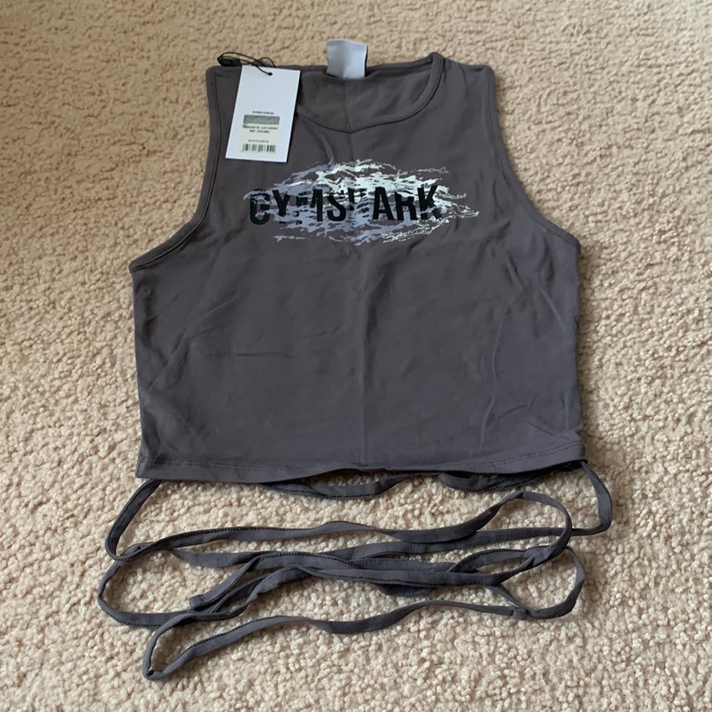 Ribbon Crop Top - Slate Lavender print
EXTRA SMALL NWT